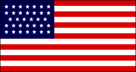 34 Star Flag 1861 