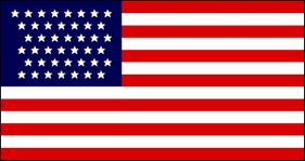 43 Star Flag 1890 